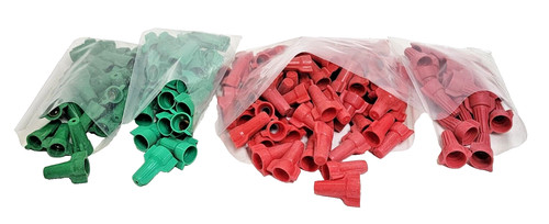 ASSORTED WING-NUTS (LOT OF 155) 18AWG TO 8AWG TWIST-ON 600V 105°C
