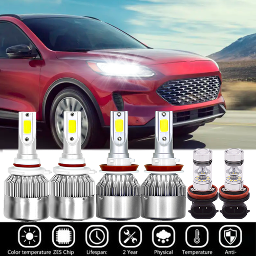 6 Pinces De Fixation Pour Phares De Voiture - Compatibles H1, H3, H4, H7 - En Acier Résistant à La Chaleur - Remplacement Facile, Sans Outil