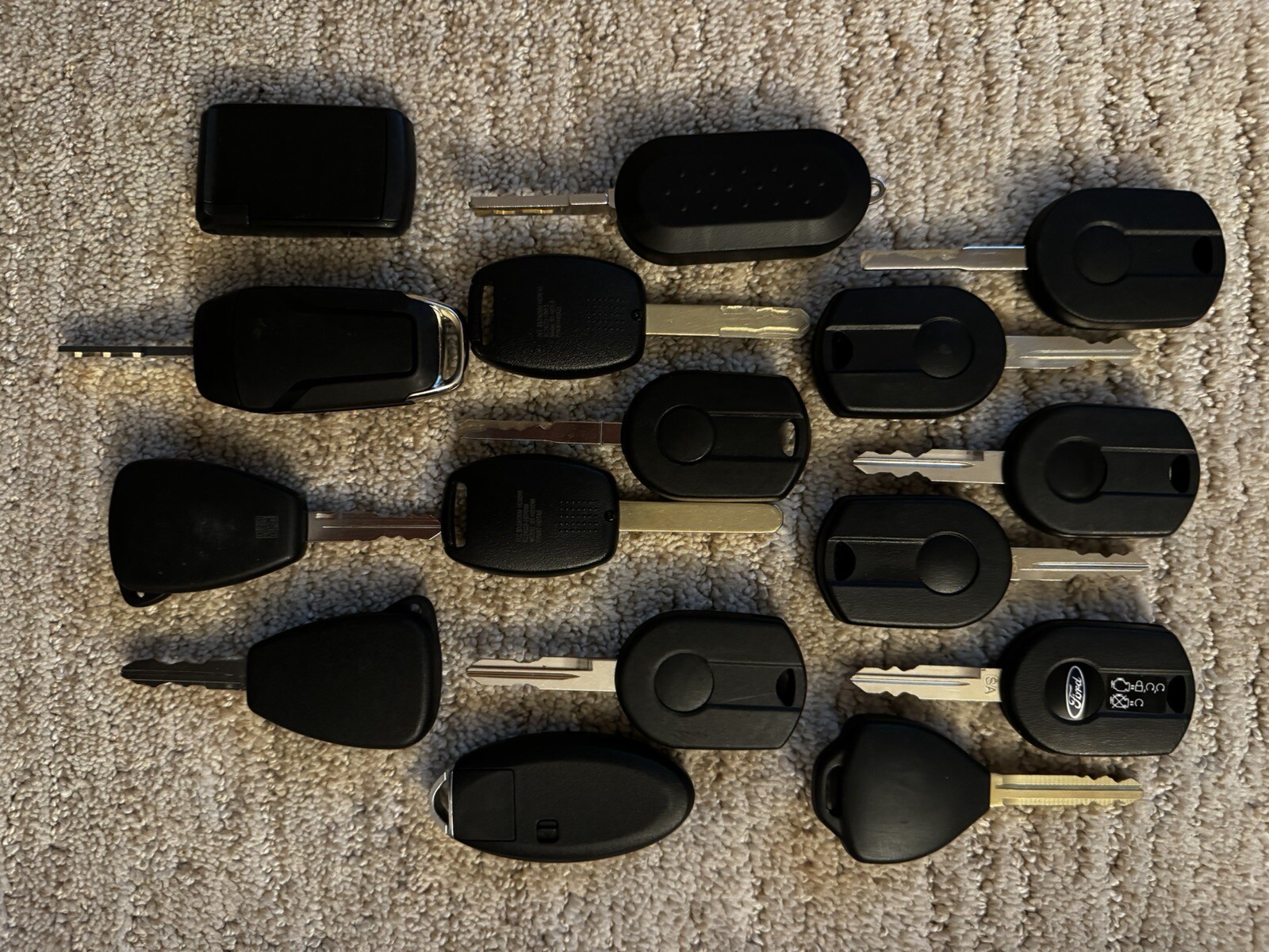 Lot of 16 Used Car key Fobs remotes Various Manufacturers Ford Chrysler Toyota eBay