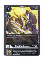 Digimon Card - RaijiLudomon ST13-13 - Bandai RagnaLoardmon Rare Foil