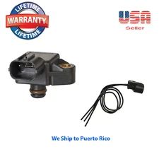 Manifold Absolute Pressure Sensor (MAP) with connector Fit: Acura Honda Saturn