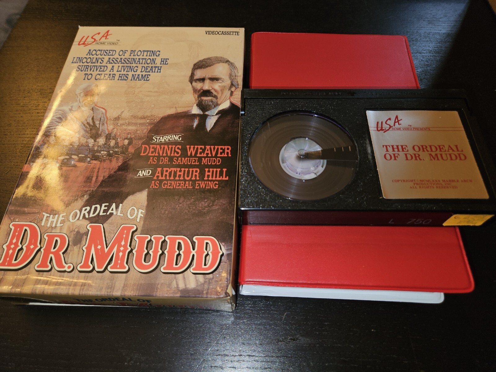 The Ordeal of Dr. Mudd Betamax Beta HTF USA Home Video Abe Lincoln ...