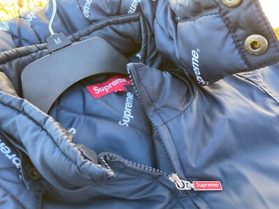 FW16 Supreme Sideline Logo Parka Navy Medium | eBay FW16 Supreme Sideline Logo Parka Navy Medium | eBay