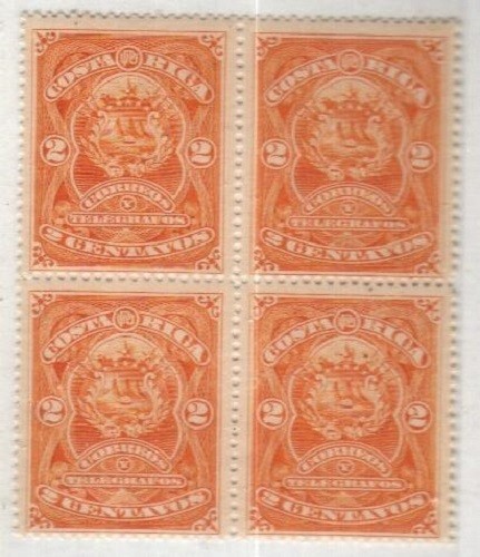 Costa Rica Scott 36 Mint NH block [TO390]