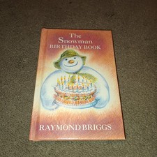 Image of The Snowman Birthday Book - Raymond Briggs Hardback Brand New Vintage
