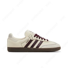 Size 7.5 - Adidas Samba OG Wonder White Maroon W for sale online
