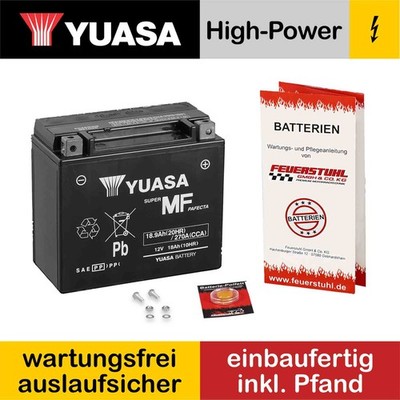 Cectek Estoc 500, 2009-2015, Batterie YUASA 18Ah|270 startklar (inkl 7,50 Pfand)
