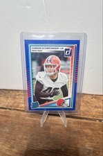 2025 Panini Donruss - Rated Rookie Carson Schwesinger #392 Press Proof Blue (RC)