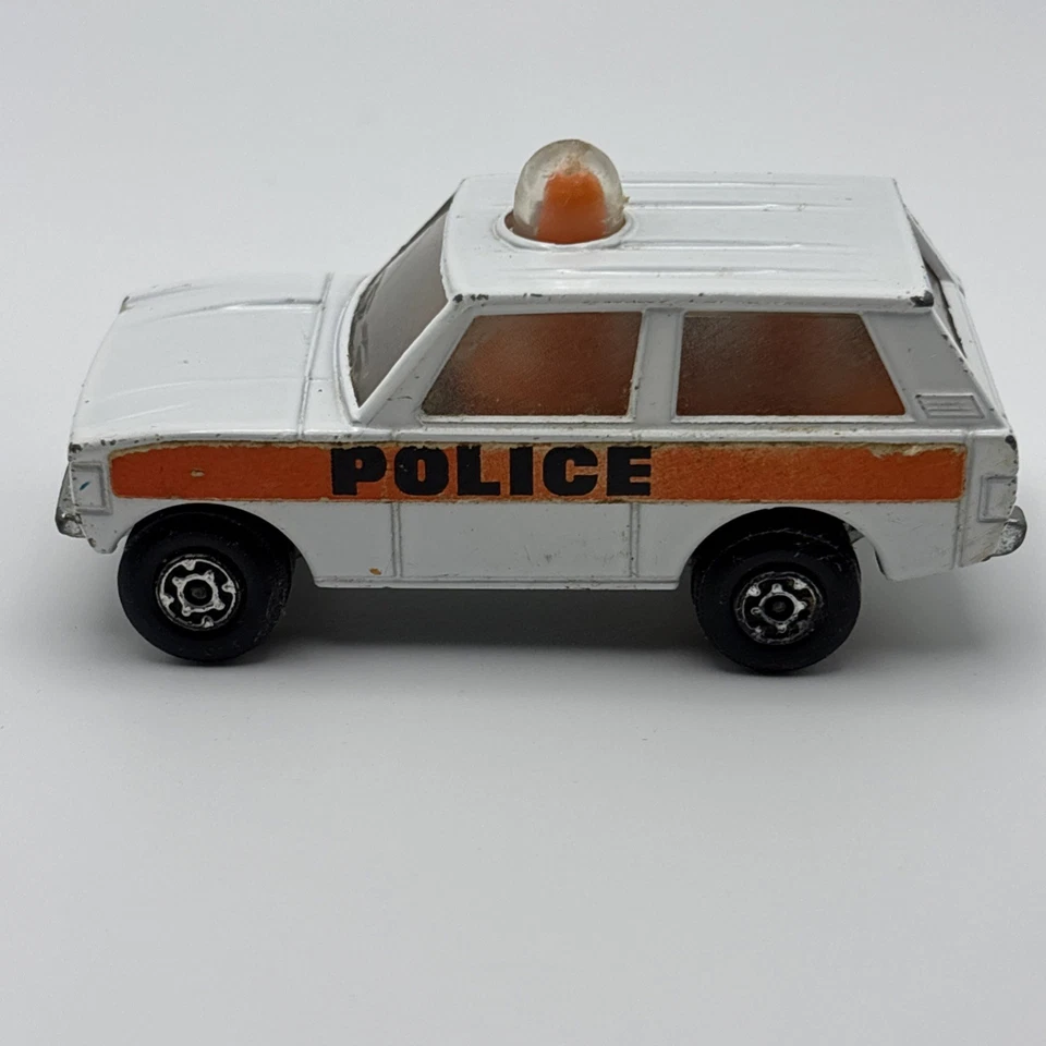 VTG Matchbox Rolamatics Range Rover Police Patrol #20 1975 Diecast Car England - Image 4 of 4