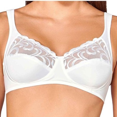 Triumph Modern Finesse N Bra White Size 40DD Non Wired Soft Cup Support New