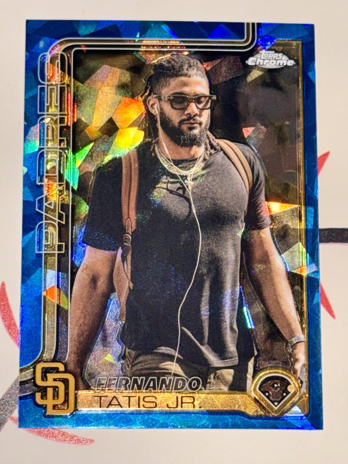 2025 Topps Chrome Sapphire Fernando Tatis Jr. Image Variation #159 Padres