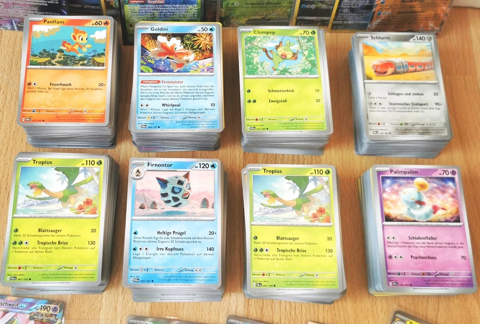 Pokemon Karten Sammlung Bulk 100 Stück. Perfektes Kinder-Geschenk! Deutsch, NM