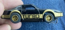 Tyco Pontiac Firebird Turbo Trans Am Black Gold HO Scale Slot Car 440X2 Chassis