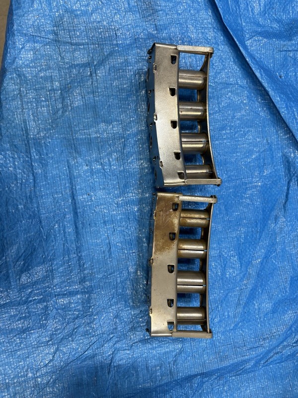 TWO VINTAGE STREET VENDOR METAL BELT FOUR COIN CHANGER DISPENSERS. One Pair.