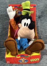 New NIB Vintage 1993 Goofy Disney Soft Stuffed Doll By Mattel Appx 16 Inches
