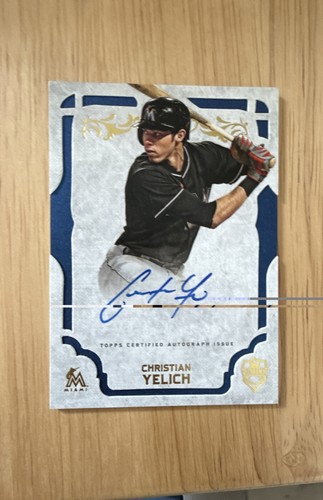 Christian Yelich #SA-CY 2015 Topps Supreme Autograph card