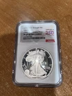 "DAMAGED SLAB" 1776-2026 W American Silver Eagle NGC PF69 USA250 Label + COA/Box