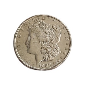 1886 $1 Morgan Silver Dollar BU Nice Luster 90% Silver #37