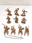 10x Vintage REAMSA Arab & Moorish  Warrior Toy Soldier Figure Sword Plastic