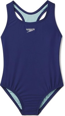 (6) Speedo Girl's One Piece Swimsuit - Closed Racerback Athletic Bathing Suit
