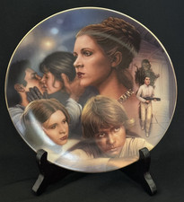 Hamilton Star Wars Heroes & Villains Princess Leia Plate; COA; #1257B