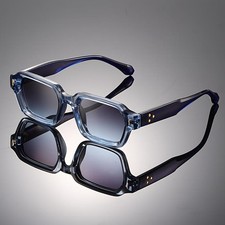 Retro Square Clear Lens Glasses Full Frame Classic Fashion Eyewear Men Women
