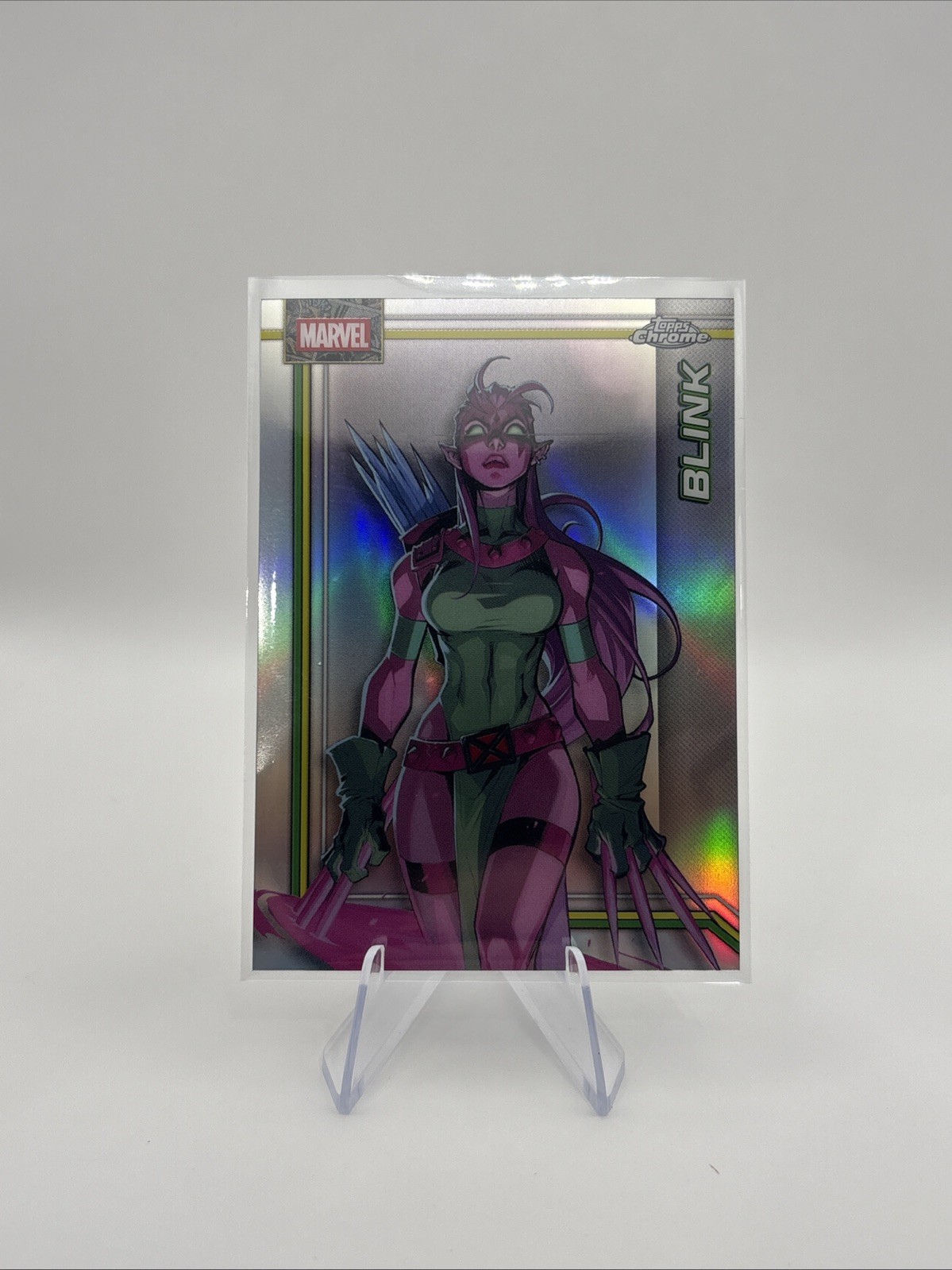2026 Topps Chrome Marvel Comics BLINK #018 Refractor Parallel