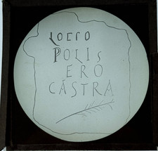Vintage Magic Lantern Colour Glass Slide Lorro Polis Ero Castra  Au Post (9)