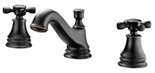 Anzzi L-AZ007 Melody Widespread 1.2 GPM Bathroom Faucet - Bronze
