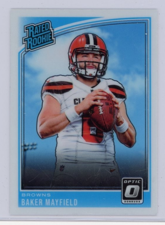 2018 Donruss Optic Football Rated Rookie Baker Mayfield #153