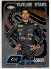 2024 Topps Chrome Formula 1 - F2 Future Stars Juan Manuel Correa #34 (RC)