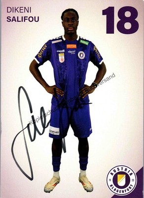 Original autograph Dikeni Salifou Austria Klagenfurt /// autograph signed sign