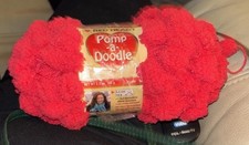 Red Heart Pomp-a Doodle Yarn "Plush Plum" 1 Skein 1441