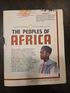 1971, People's of / Heritage of Africa National Geographic, 23" x 29"