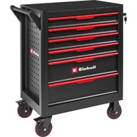 Einhell Werkstattwagen Leer, 6 Schubladen, Werkzeugwagen, Schwarz