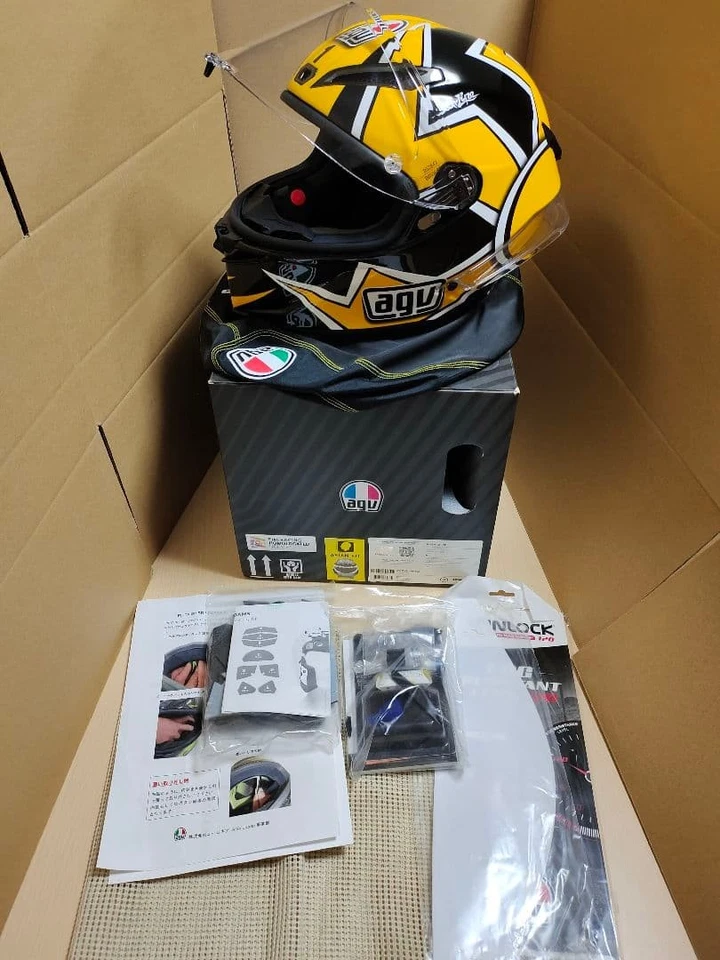 AGV PISTA GP RR No 1 Rossi VR46 Yamaha LAGUNA SECA 2005 Full Face Helmet Size S Foto 3 de 4