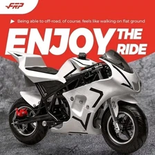 49CC Pocket Bike Gas Powered 2 Stroke Weight Support Disc Brake Mini Motorcycle