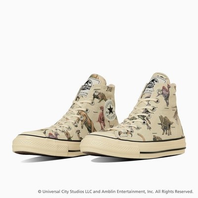 Converse All Star Aged DP Hi × Jurassic Park 31315570 Natural Men's Size Auth