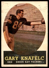 1958 TOPPS GARY KNAFELC 56 VG FOOTBALL GREEN BAY PACKERS