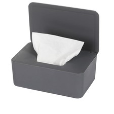 NOVWANG Wipes Dispenser, Baby Wipe Holder, Keeps 7.6x5.2x2.7in, Deep Grey