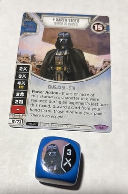 Star Wars Destiny- Darth Vader -Terror To Behold-Across the Galaxy #1 with Die