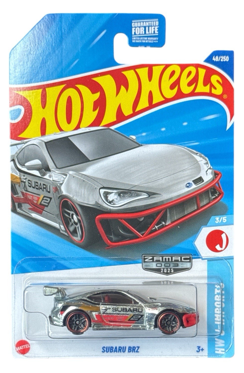 2025 Hot Wheels Walmart ZAMAC 48/250 HW J-Imports 3/5 SUBARU BRZ