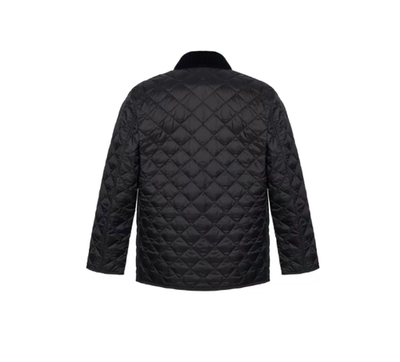 Burberry FW24 Reversible Check Puffer Quilted Jacket Men's Black