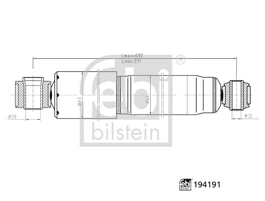 Febi Bilstein StoßDäMpfer Hinten Links FüR Mazda BT-50 Pick-Up CD UN-image