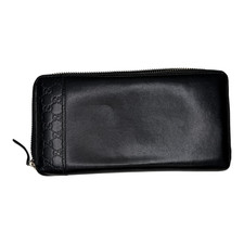 Gucci Women Microguccissima Long Black Leather Wallet Made In Italy EUC 