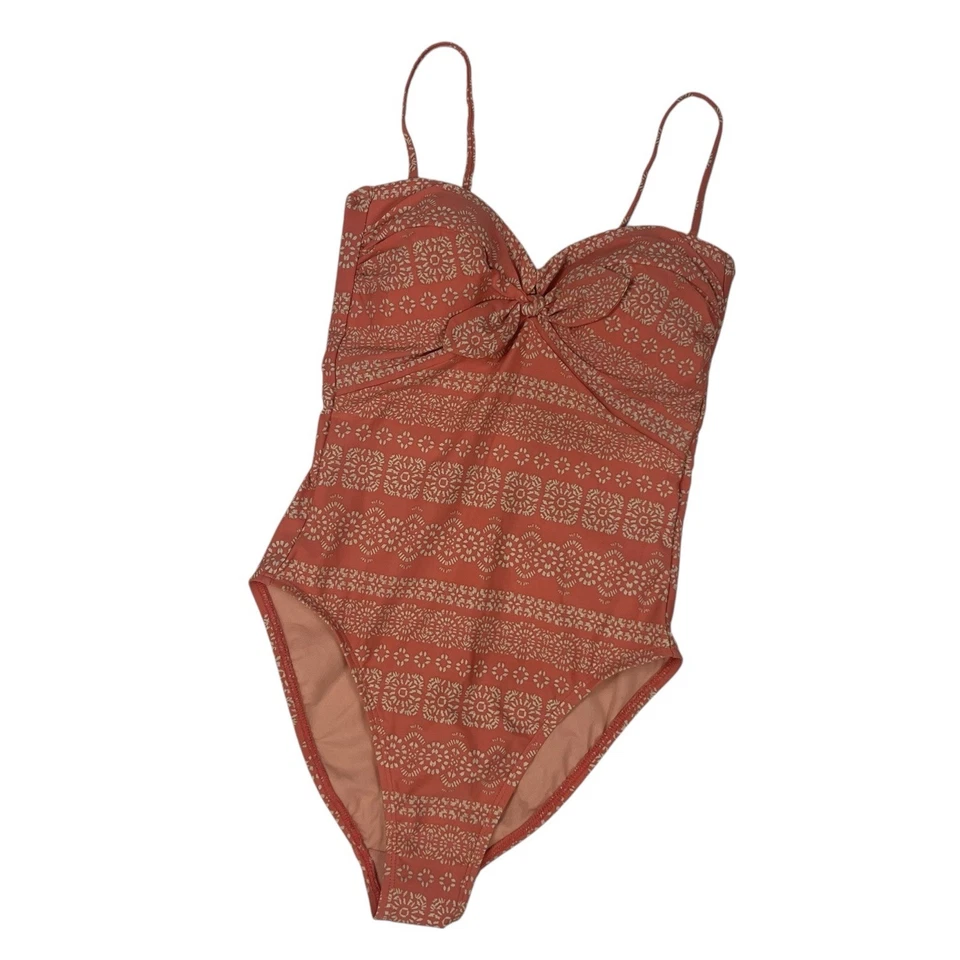 Traje de baño Robin Piccone Isla Bandeau de una pieza tallas 4 6 14 nudo de terracota torcido Foto 2 de 4