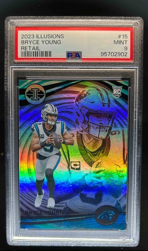 2024 Panini Illusions Bryce Young RC Retail Rookie #10 Panthers PSA 9