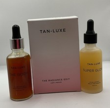 NIB TAN- LUXE THE RADIANCE EDIT Set LIGHT/ Medium 1.69oz Each