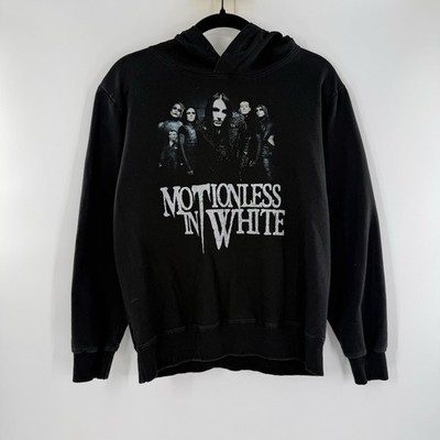 Motionless In White Men s Small Y2K Band Sweatshirt Long Sleeve Black Graphic