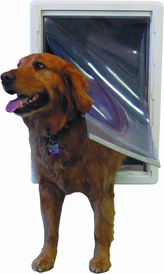 Puerta ajustable para todo tipo de clima para perros - súper grande 15" x 23,5" para eficiencia energética Foto 4 de 4